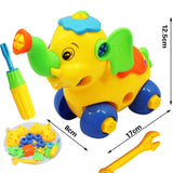 Education DIY Screw Nut Group Installed Plastic 3d Puzzle Disassembly Motorcycle
