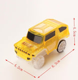 LED Light up Cars for Tracks Electronics Car Toys With Flashing Lights