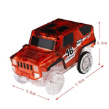 LED Light up Cars for Tracks Electronics Car Toys With Flashing Lights