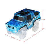 LED Light up Cars for Tracks Electronics Car Toys With Flashing Lights