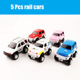 LED Light up Cars for Tracks Electronics Car Toys With Flashing Lights