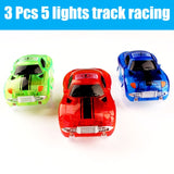 LED Light up Cars for Tracks Electronics Car Toys With Flashing Lights