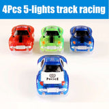 LED Light up Cars for Tracks Electronics Car Toys With Flashing Lights
