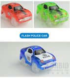 LED Light up Cars for Tracks Electronics Car Toys With Flashing Lights