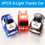 LED Light up Cars for Tracks Electronics Car Toys With Flashing Lights