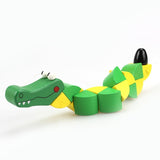 Montessori Kids Educational Toys Fun Wooden toy Worm Eat Fruit Apple pear Early Learning
